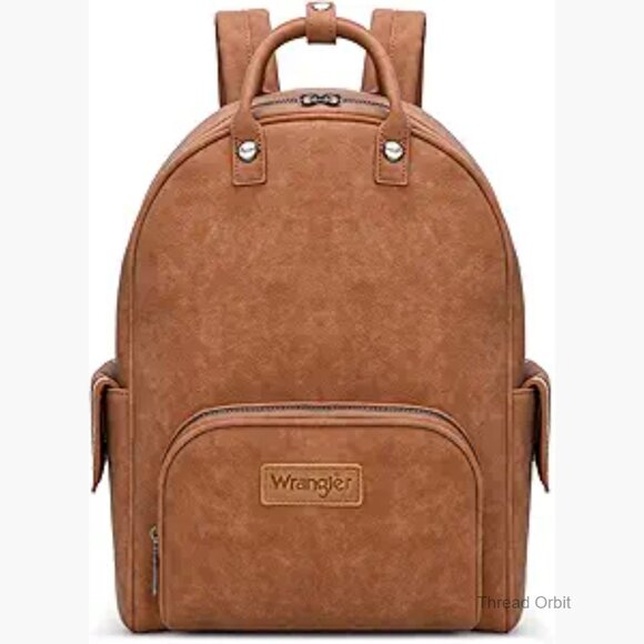 Top-Handle Backpack Purse, Adjustable Strap, 7 Pockets, Faux Leather main image 6